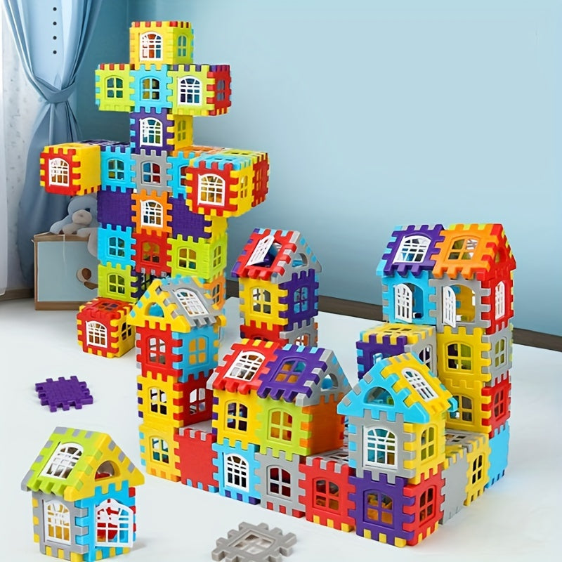 100pcs Building Blocks Puzzle House Set