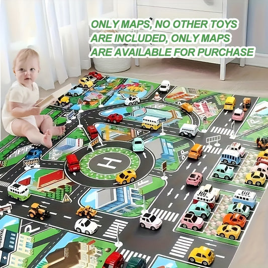 Large City Traffic Play Mat