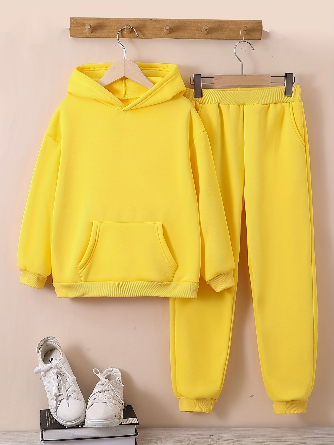 2 Pcs Girls Sweatshirt Top and Bottom Set
