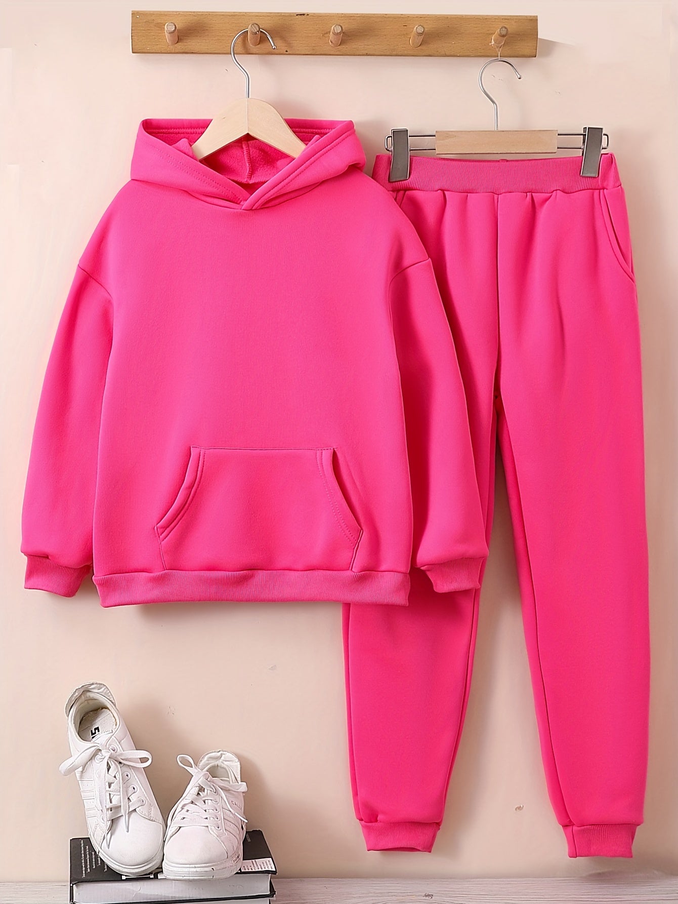 2 Pcs Girls Sweatshirt Top and Bottom Set