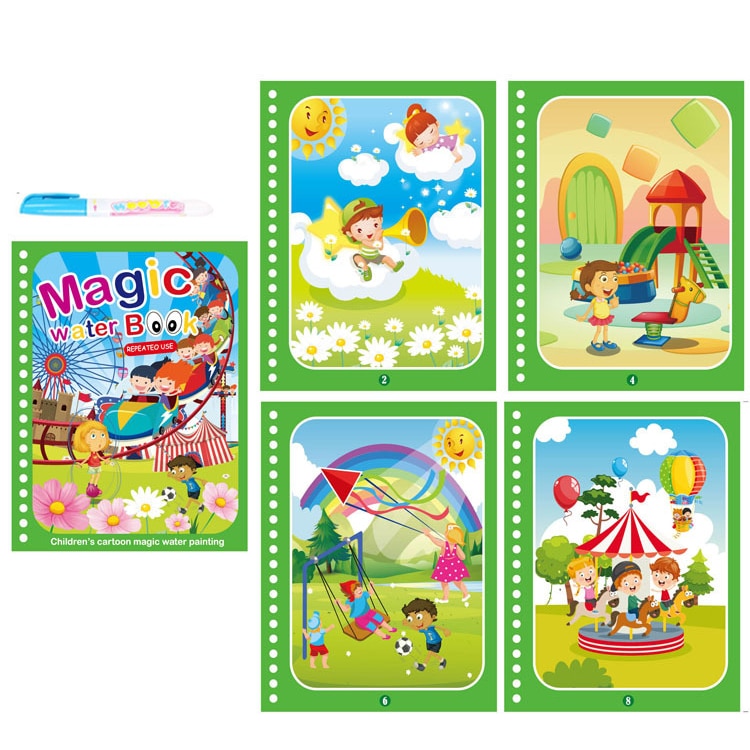Magic Water Drawing Book