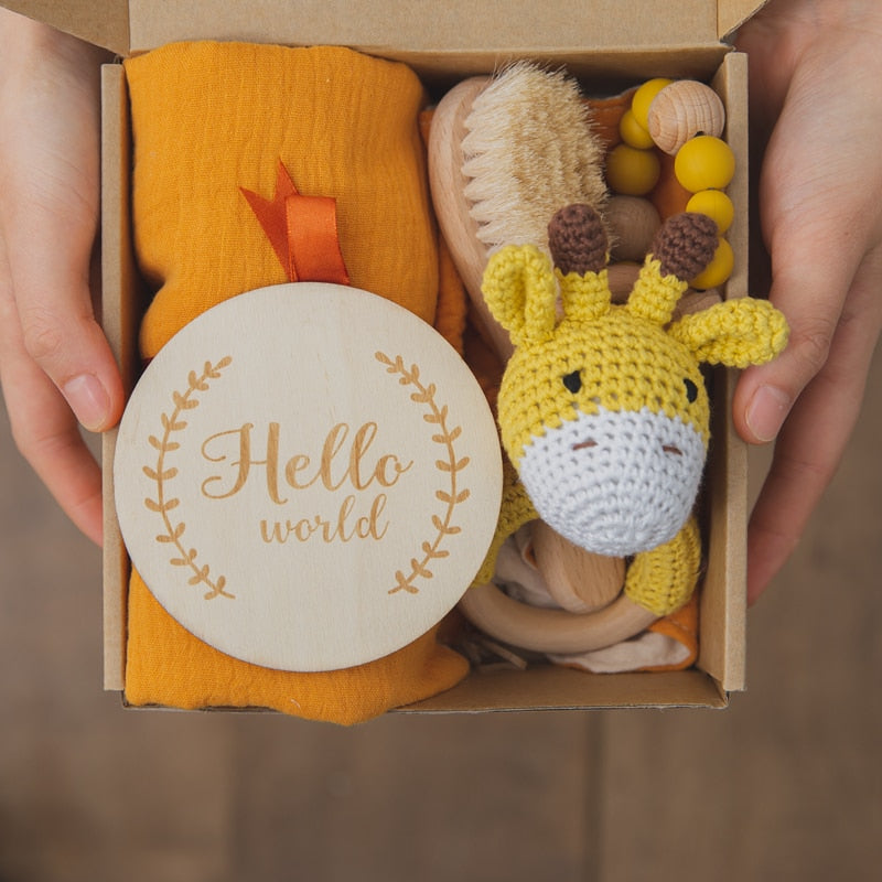 Baby Towel Newborn Bath Toy Set Gifts Box