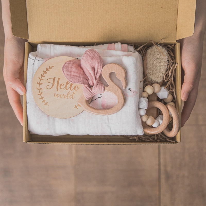 Baby Towel Newborn Bath Toy Set Gifts Box