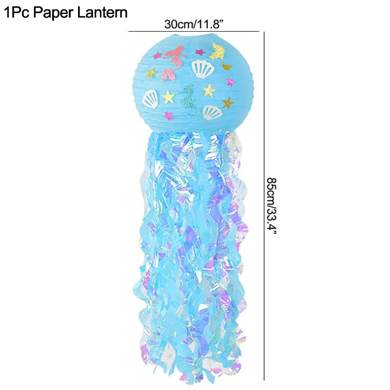 Little Mermaid Party Balloons 32inch Number Foil Balloon Kids Birthday Party Decoration Supplies Baby Shower Decor Helium Globos