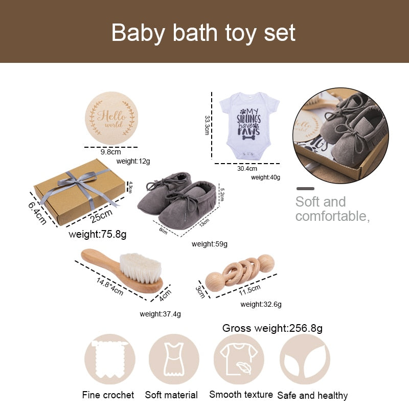Baby Towel Newborn Bath Toy Set Gifts Box