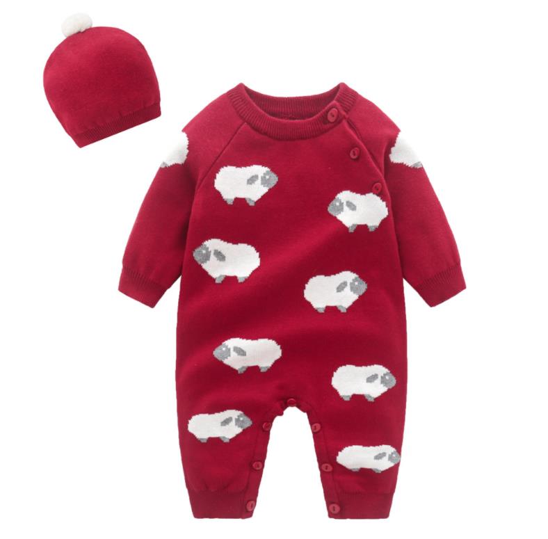 Newborn & Girl Baby Rompers with Hat