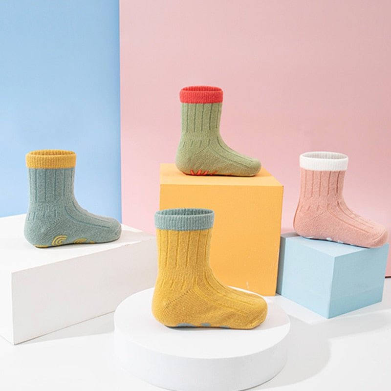 3 Pairs Children's Socks Anti Slip