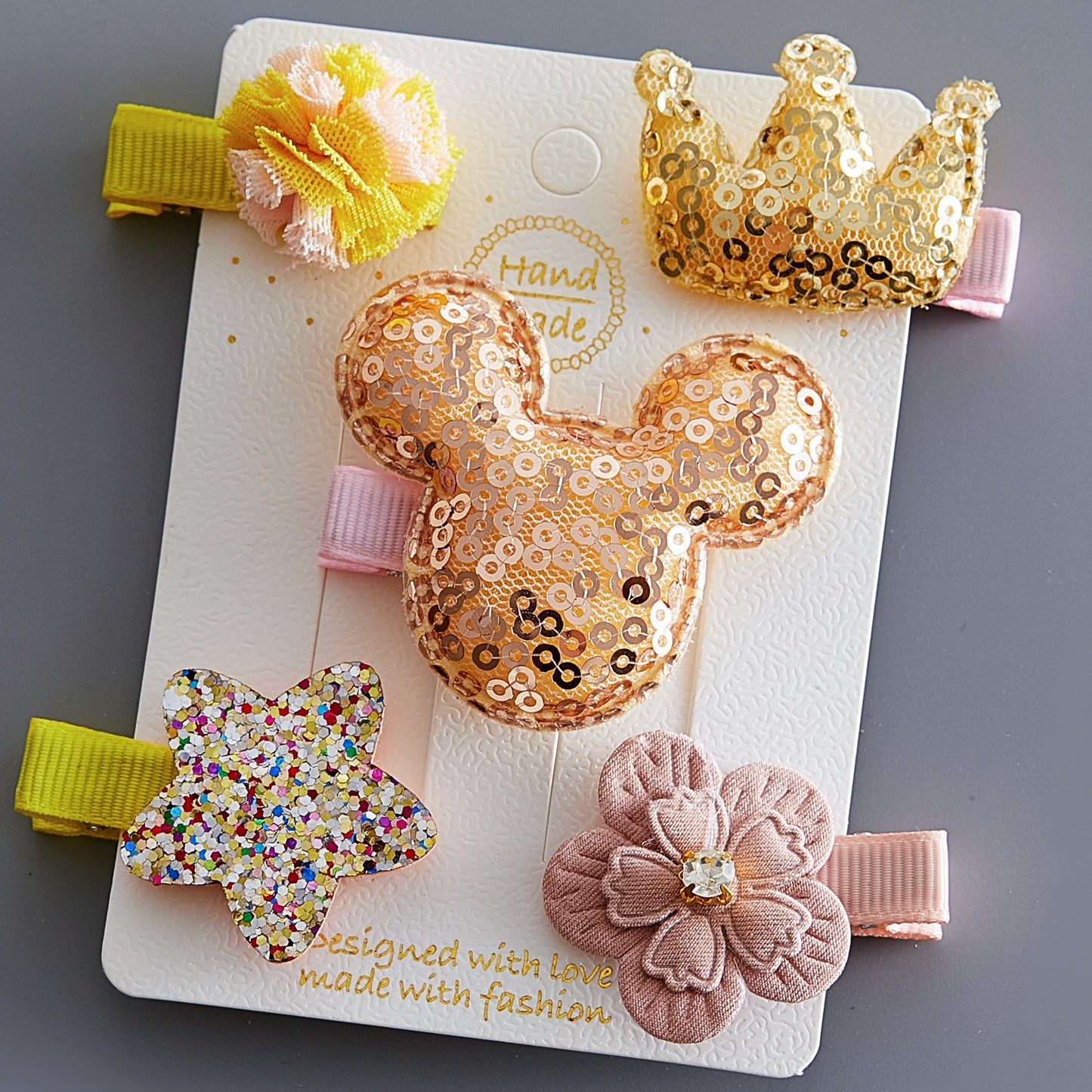 5/6Pcs/Set Hair Clip Set Baby Bow Hairpins for Girls Hair Accessories