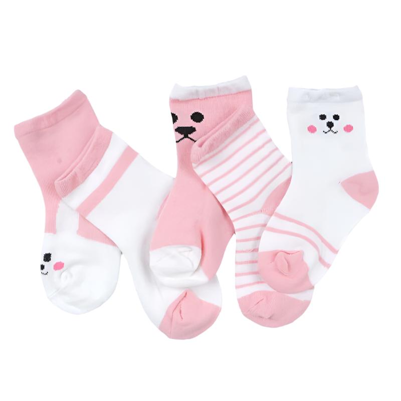 5 Pairs %100 Cotton Socks 1-12Y