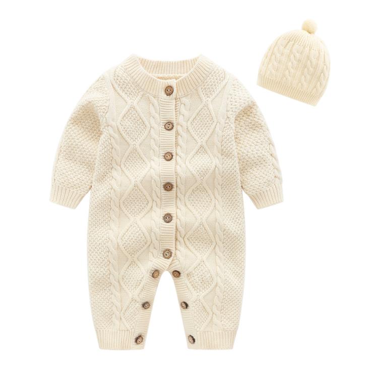 Newborn & Girl Baby Rompers with Hat