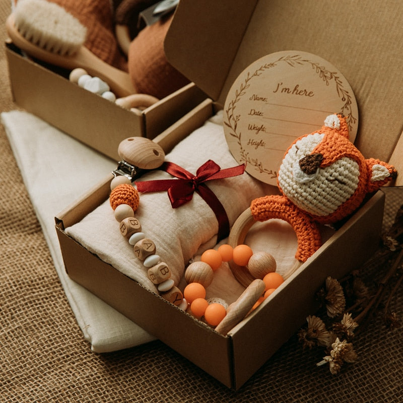 Baby Towel Newborn Bath Toy Set Gifts Box