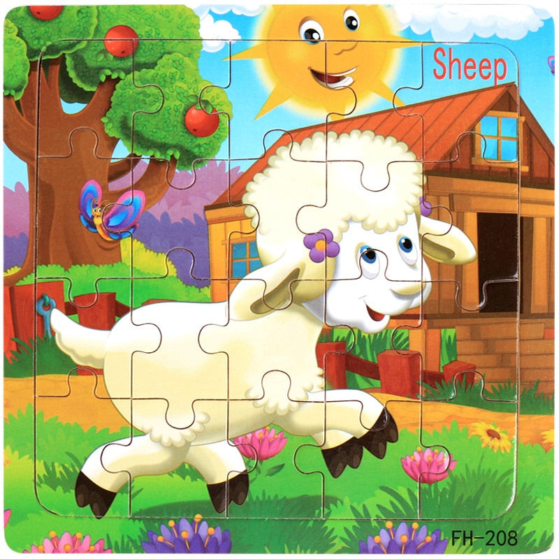 New 20 Piece Montessori 3d Puzzle