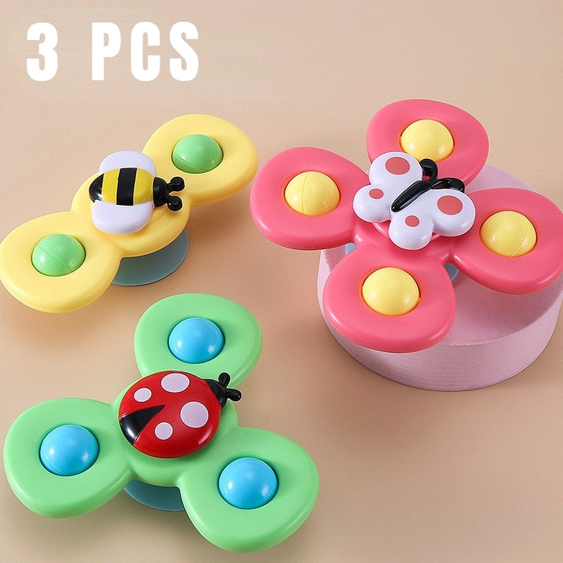 3Pcs/Set Baby Bath Spinner Toy