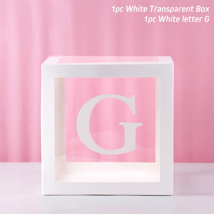 Alphabet Name Box & Birthday Balloon Box