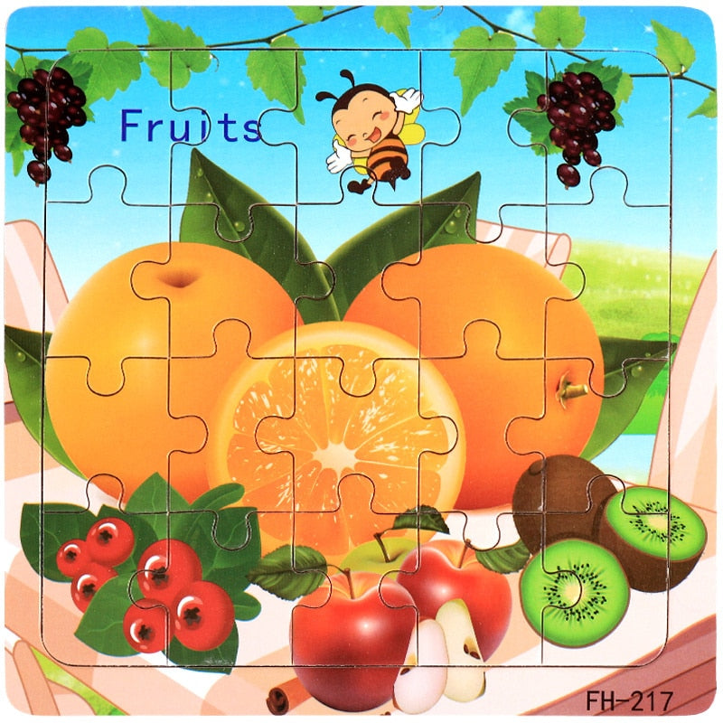 New 20 Piece Montessori 3d Puzzle