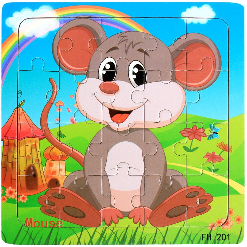 New 20 Piece Montessori 3d Puzzle