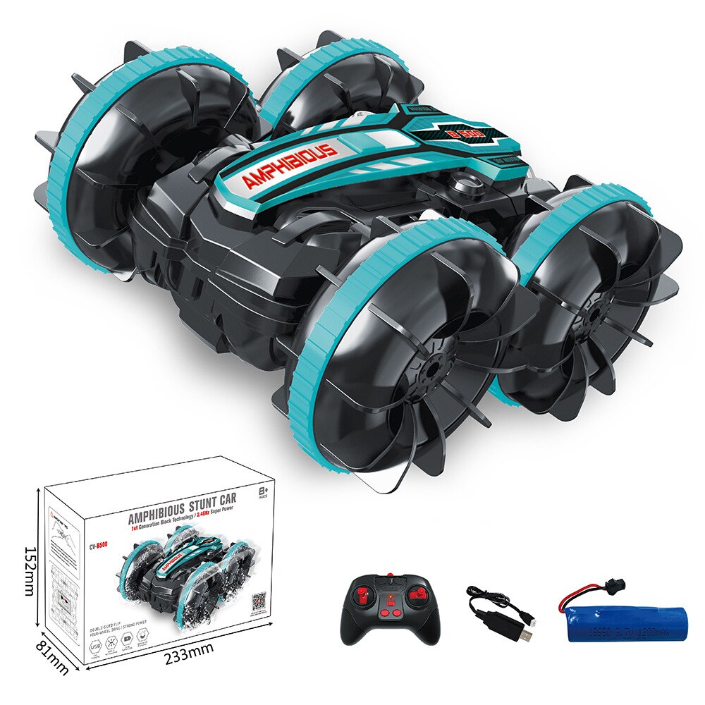 Newest High-tech Remote Control Car 2.4G Amphibious Stunt RC Car Double-sided Tumbling Driving Children's Electric Toys for Boy