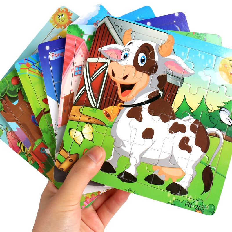 New 20 Piece Montessori 3d Puzzle