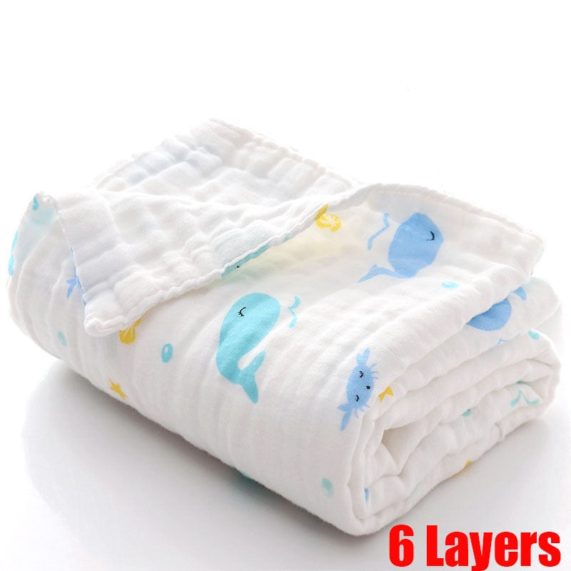 100% Cotton Towel Blanket For Newborn Baby