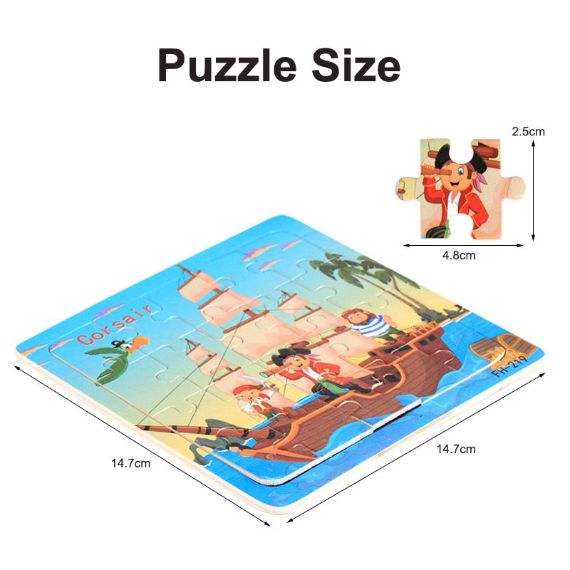 New 20 Piece Montessori 3d Puzzle