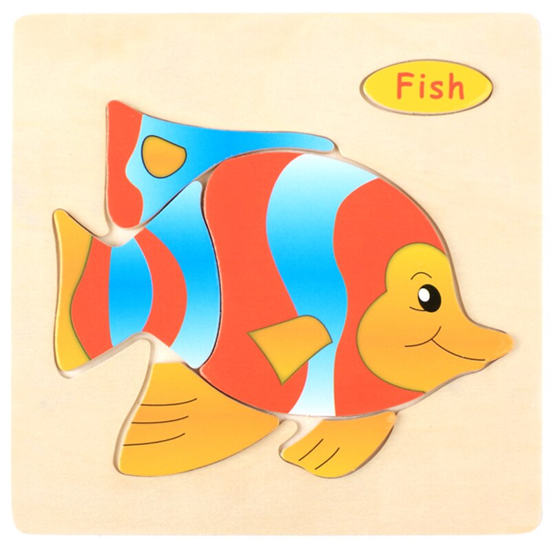 Montessori Wooden 3D Puzzle Jigsaw Toy