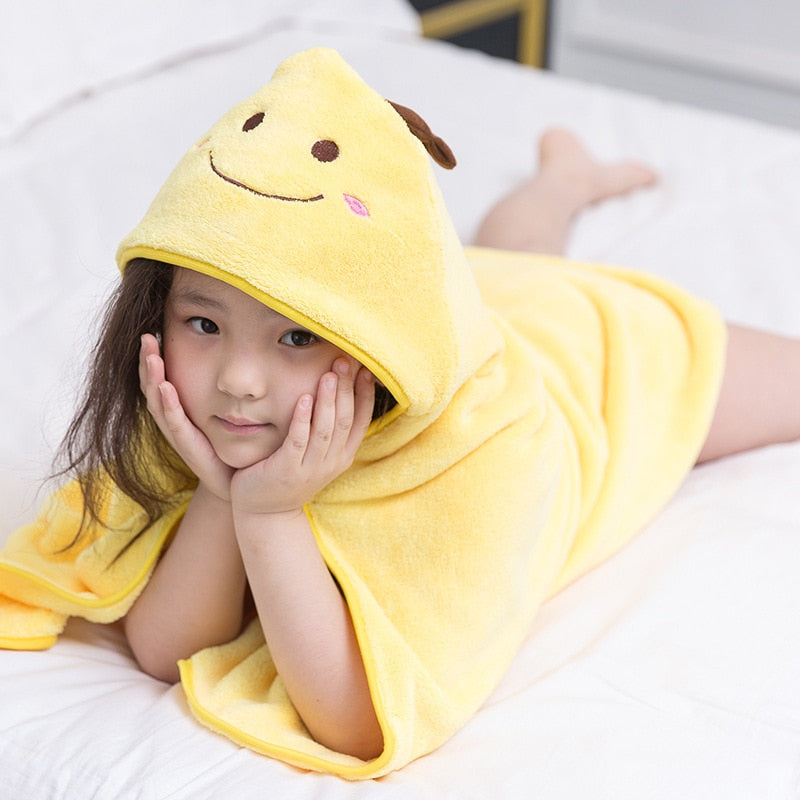 Hooded Cloak Bath Microfiber Towel 90*90CM