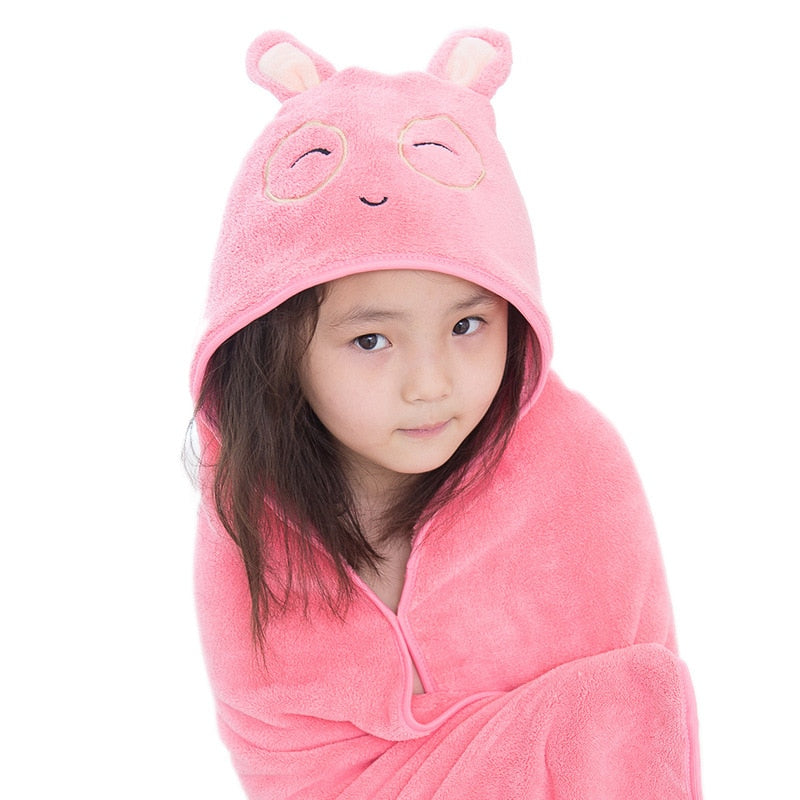 Hooded Cloak Bath Microfiber Towel 90*90CM