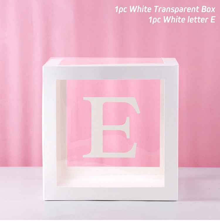Alphabet Name Box & Birthday Balloon Box