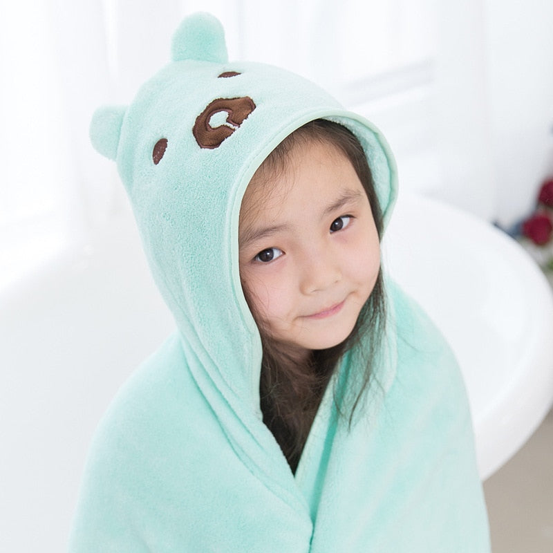 Hooded Cloak Bath Microfiber Towel 90*90CM