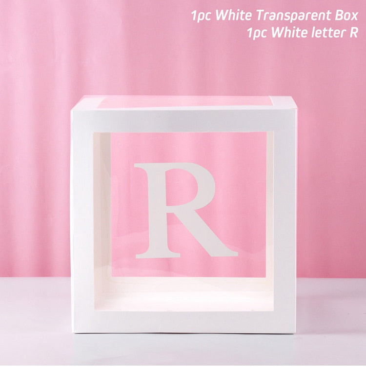 Alphabet Name Box & Birthday Balloon Box