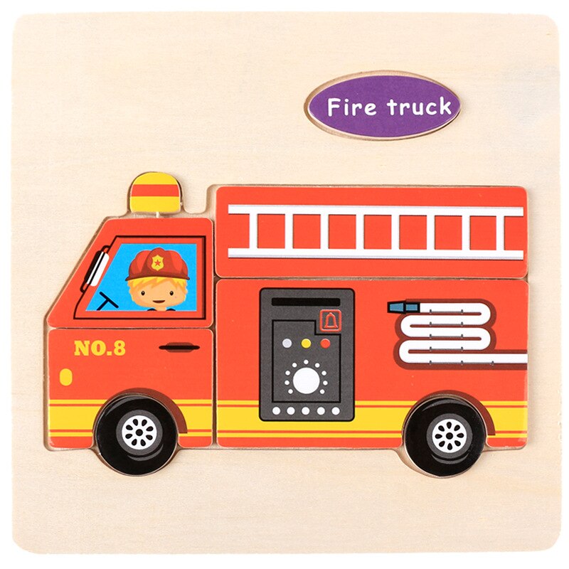 Montessori Wooden 3D Puzzle Jigsaw Toy