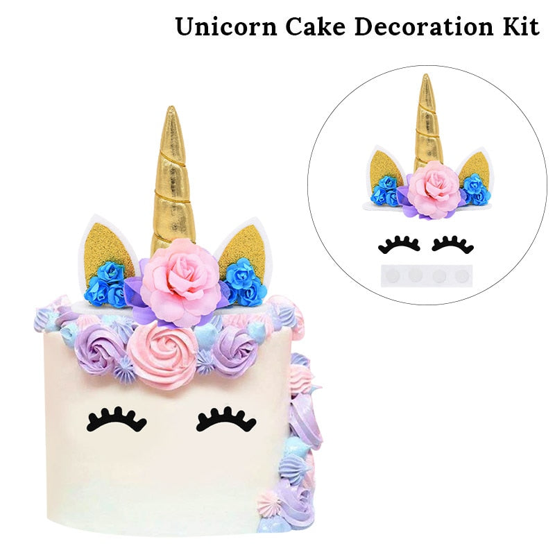 1 Set Rainbow Unicorn Foil Balloons and Cups