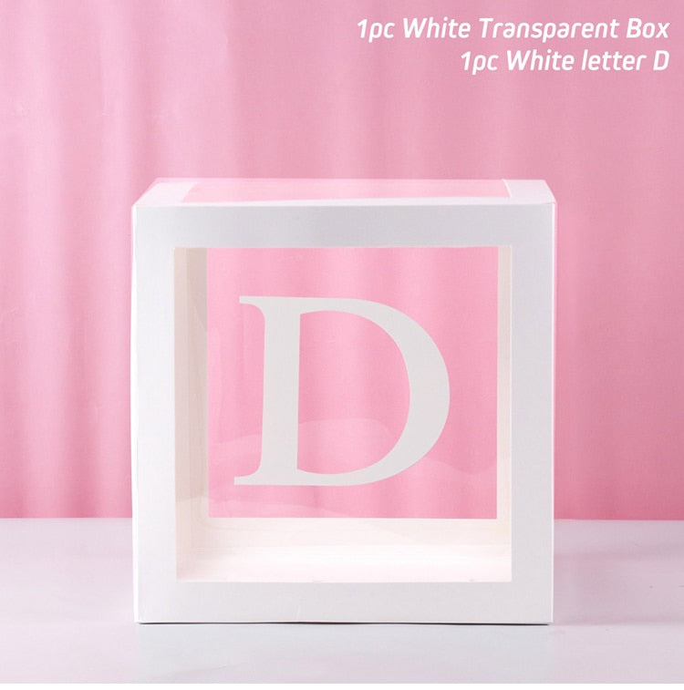 Alphabet Name Box & Birthday Balloon Box