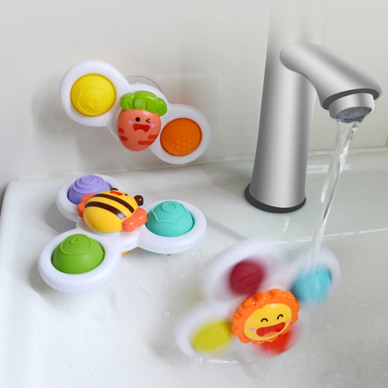 3Pcs/Set Baby Bath Spinner Toy