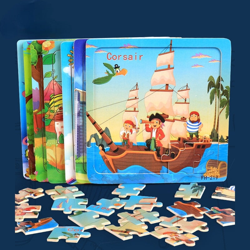 New 20 Piece Montessori 3d Puzzle