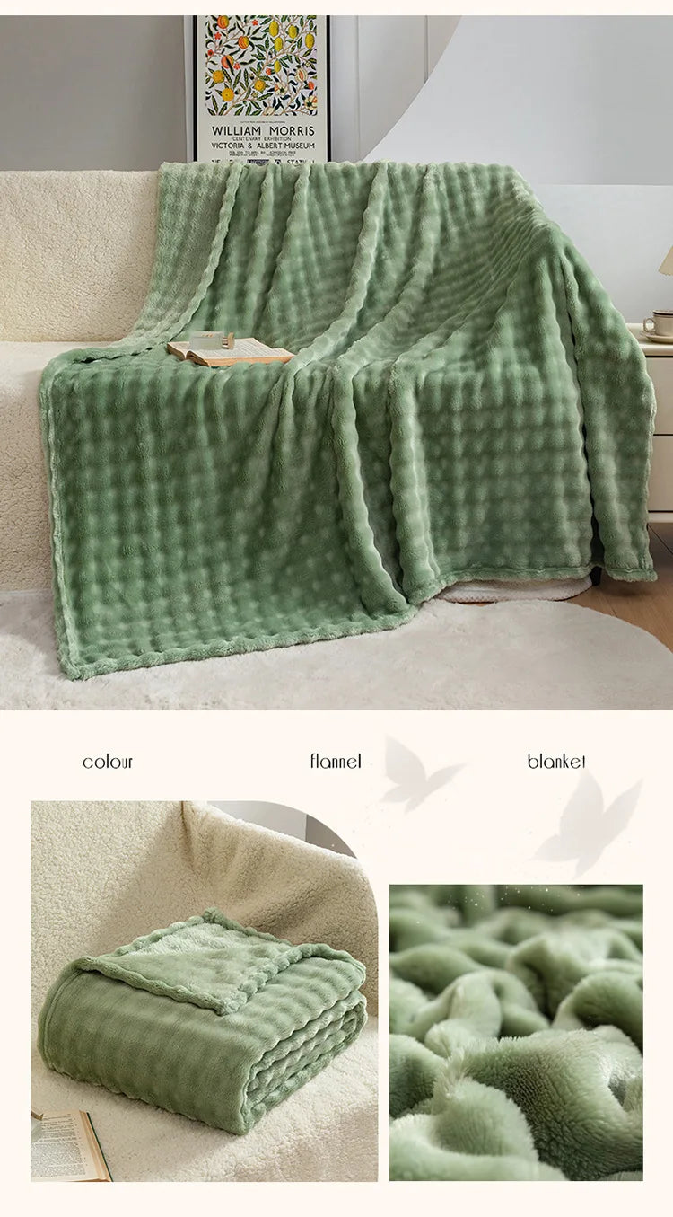 Fluffy Super Soft Flannel Blanket