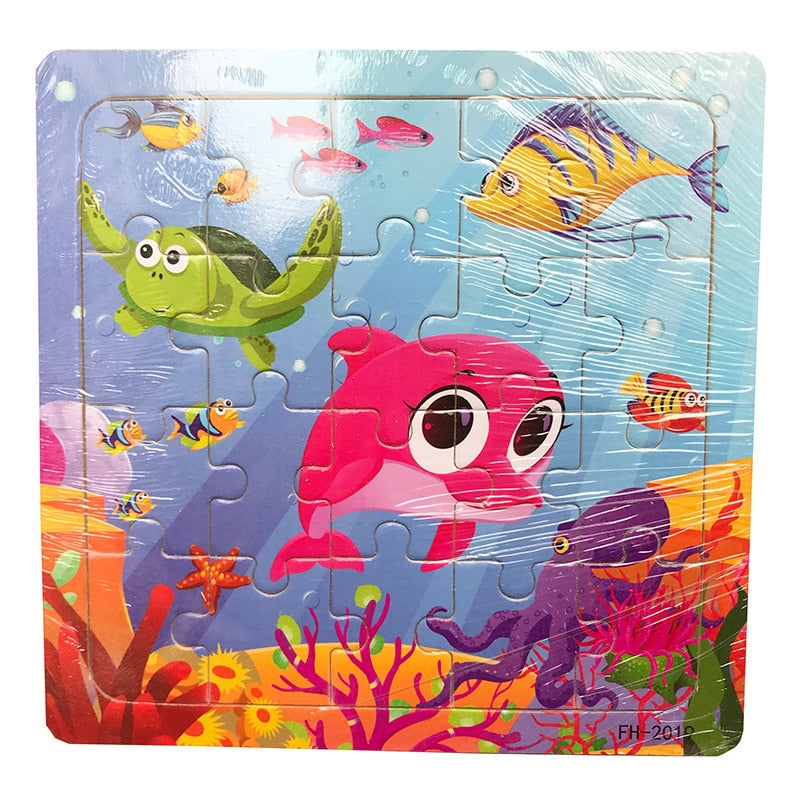 New 20 Piece Montessori 3d Puzzle