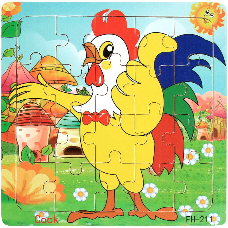 New 20 Piece Montessori 3d Puzzle