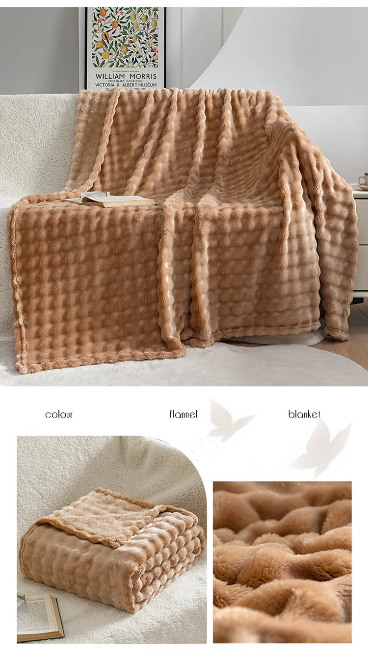 Fluffy Super Soft Flannel Blanket