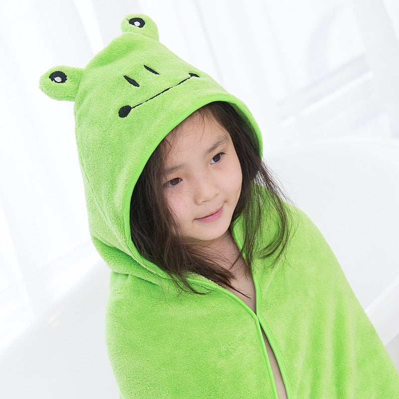 Hooded Cloak Bath Microfiber Towel 90*90CM