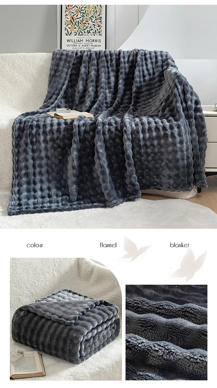 Fluffy Super Soft Flannel Blanket