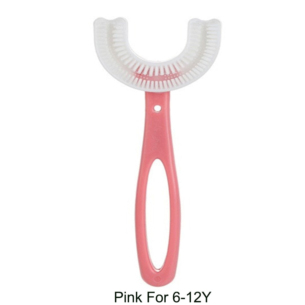 Toothbrush Children 360 Degree U-shaped Oral Care Cleaning