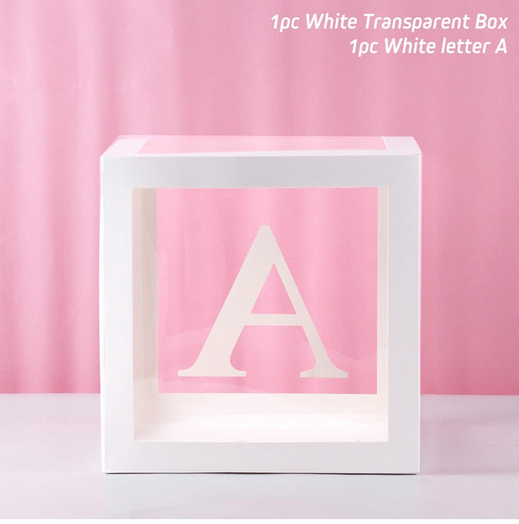 Alphabet Name Box & Birthday Balloon Box