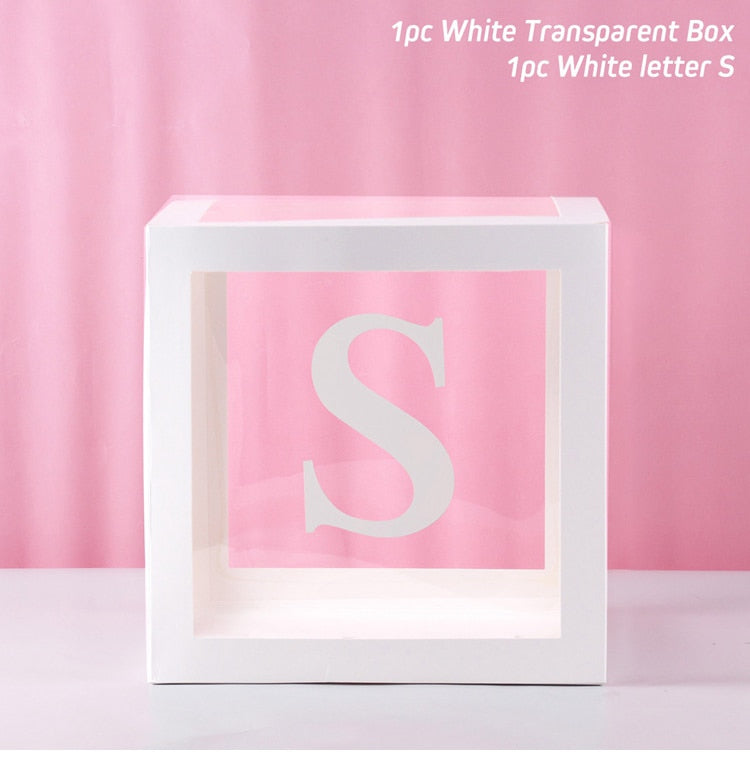 Alphabet Name Box & Birthday Balloon Box