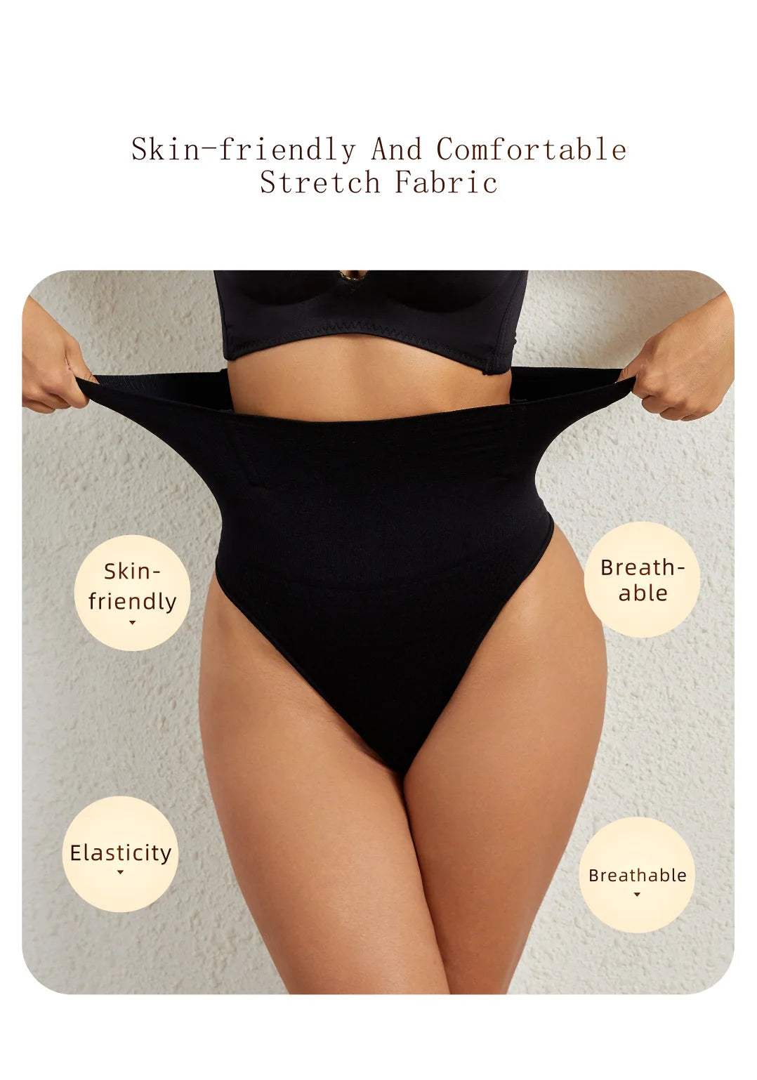 High Waist Tummy Control Panties Women Thong Panty