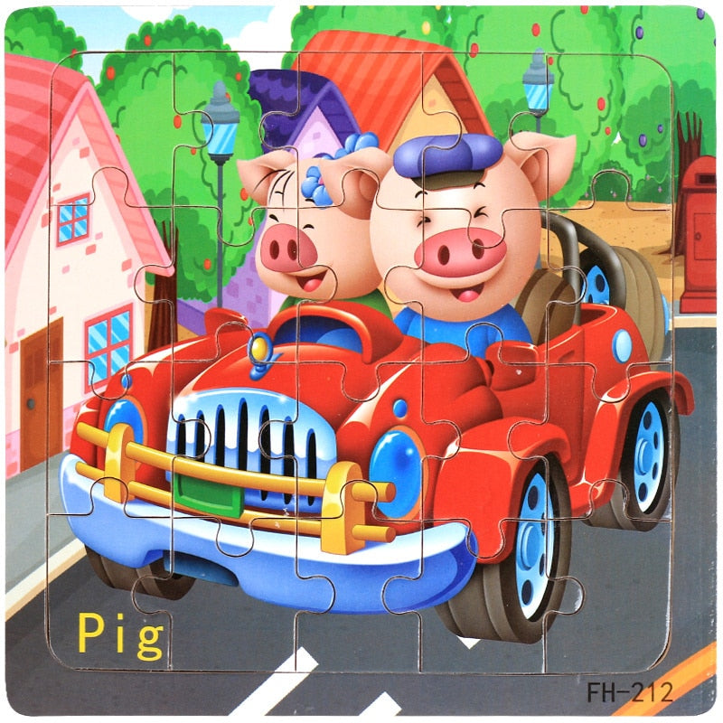 New 20 Piece Montessori 3d Puzzle