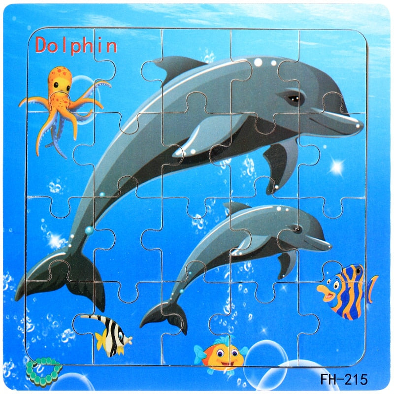 New 20 Piece Montessori 3d Puzzle