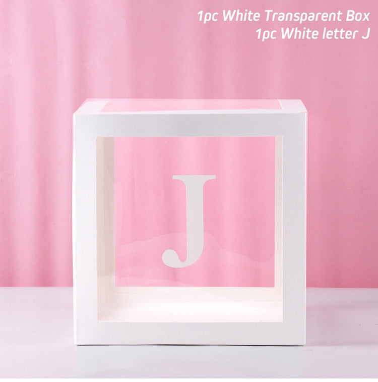 Alphabet Name Box & Birthday Balloon Box