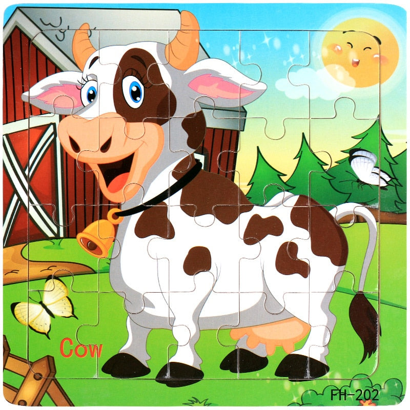 New 20 Piece Montessori 3d Puzzle
