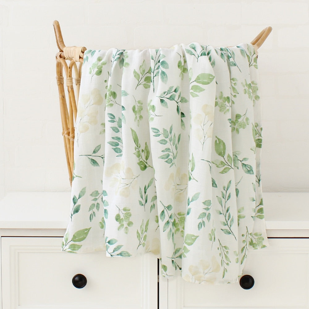 Newborn Organic Bamboo Cotton Swaddle Bedding Cover